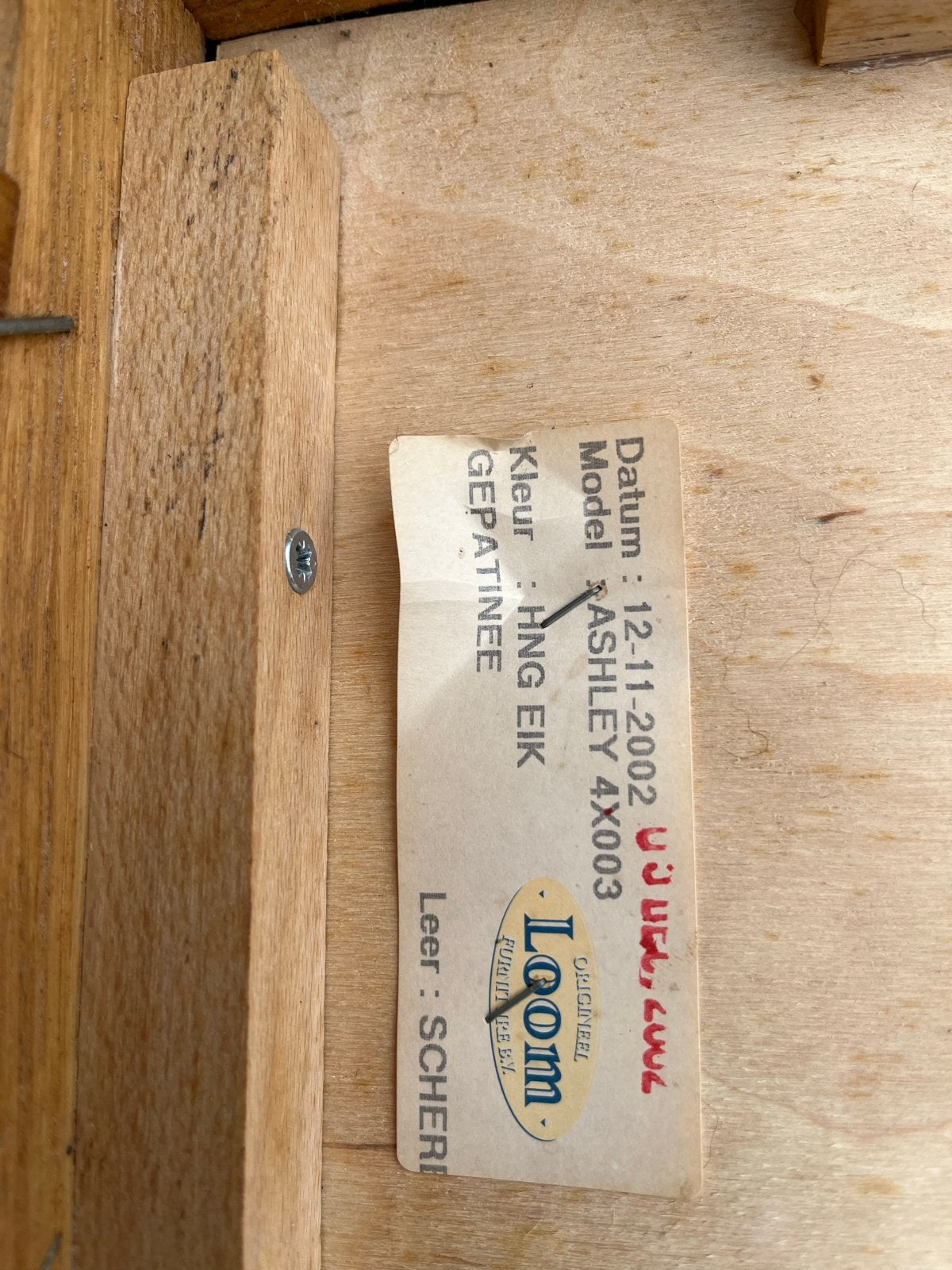 4 originele Loom eetkamerstoelen, goede staat, Ophalen