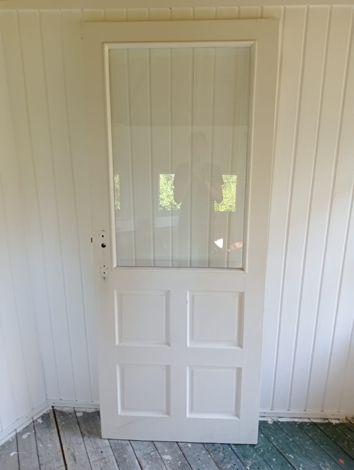 Deur met facetglas., Doe-het-zelf en Verbouw, Deuren en Horren, Ophalen, Binnendeur, Minder dan 200 cm