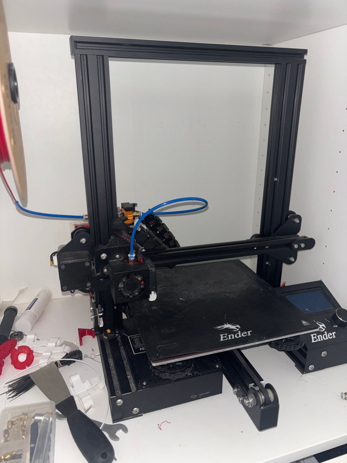 Creality Ender 3 met Silent Board en onderdelen, Computers en Software, Ophalen, Gebruikt, Filament