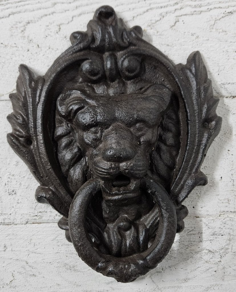 DEURKLOPPER LEEUW / gietijzer / 22 CM HOOG, Huis en tuin decoratie Marie, Nieuw, Info@huisentuindecoratiemarie.nl, Peize