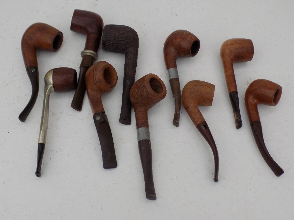 Tabakspijpen collectie van tien tabakspijpen, Ophalen of Verzenden, Gebruikt