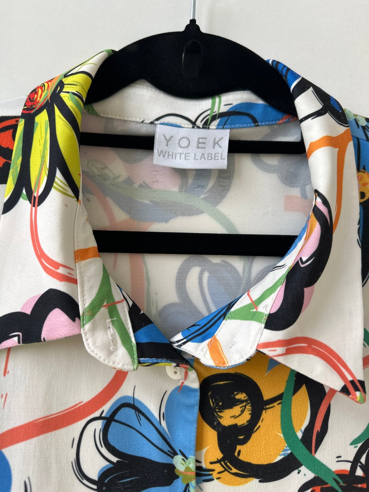 Yoek White Label Jurk met Bloemenprint - Maat M, Maat 38/40 (M), Overige kleuren, Ophalen of Verzenden, Zo goed als nieuw