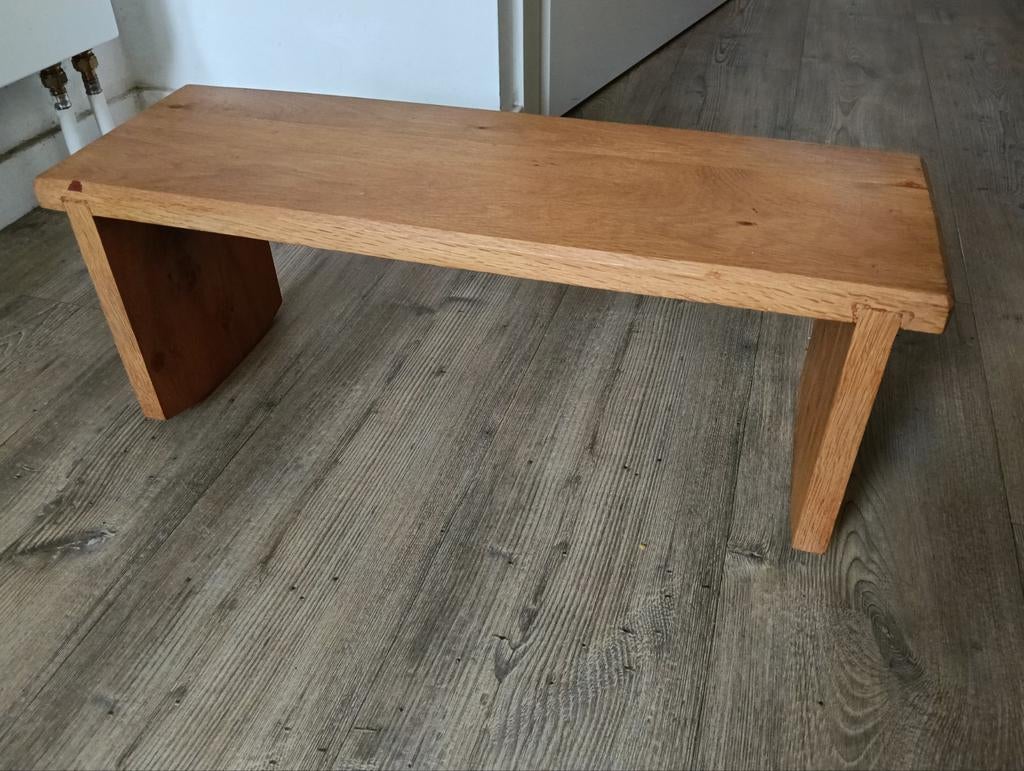 Meditatie-bank van eikenhout, Ophalen, Rechthoekig, Eikenhout, Minder dan 50 cm