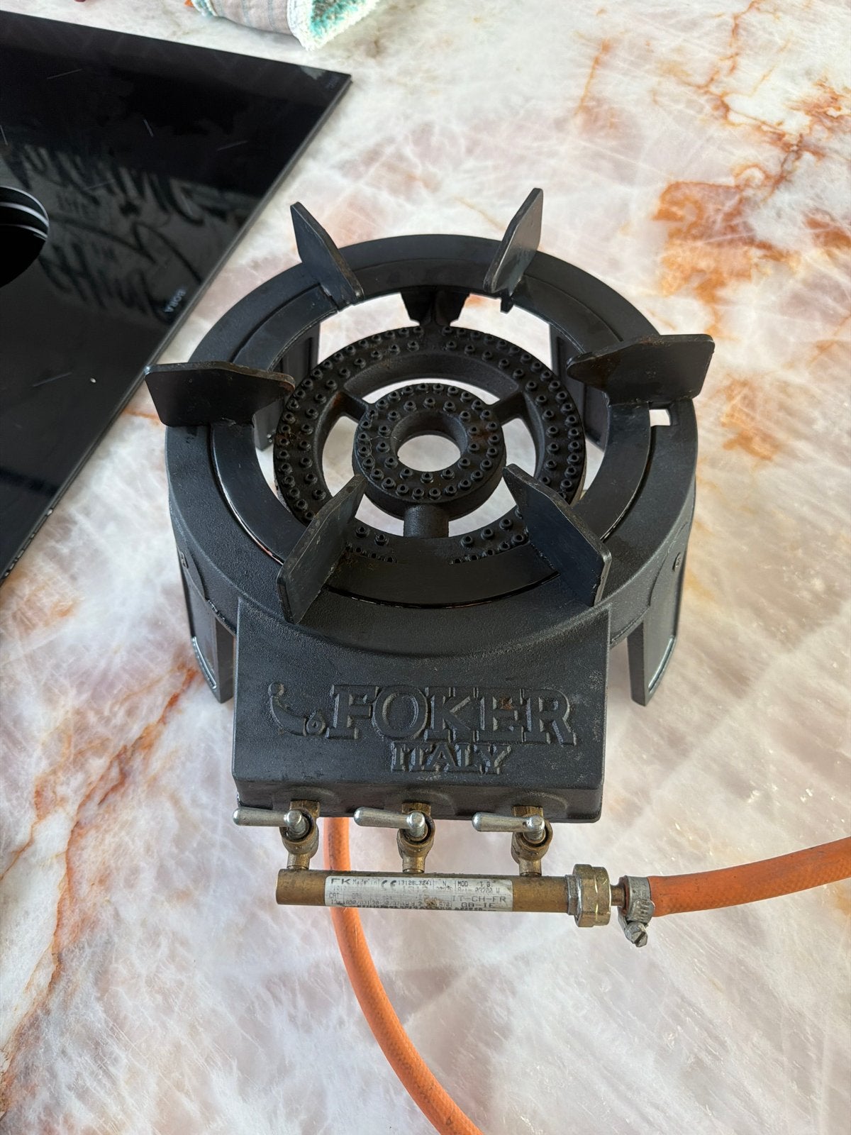 Foker Italy Wokbrander Gasbrander Buitenkeuken Camping, Ophalen, Gebruikt, Gas