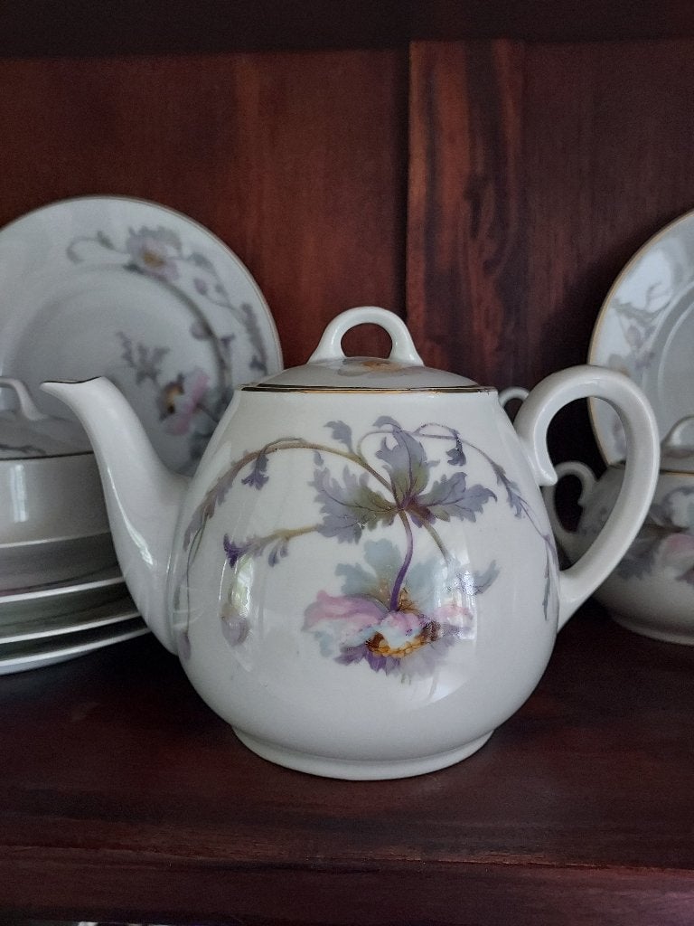 Brocante ontbijtservies theeservies, Antiek en Kunst, Ophalen of Verzenden