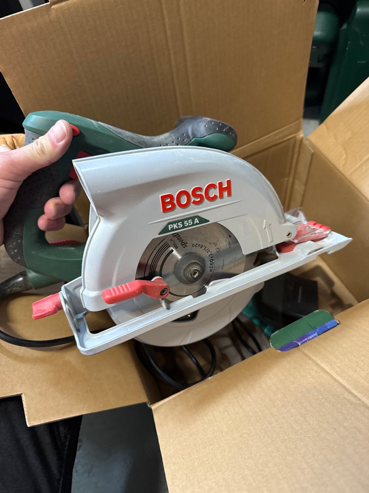 Bosch PKS 55 A Cirkelzaag - Zo goed als nieuw, Ophalen of Verzenden, Zo goed als nieuw, Cirkelzaag