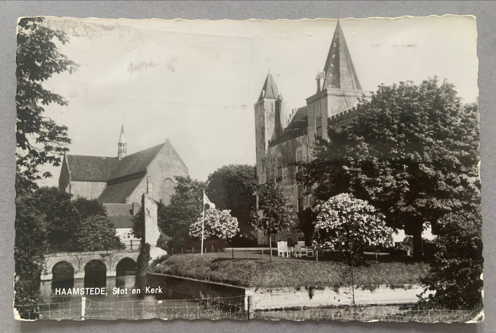 Haamstede, Slot en Kerk, Verzenden, 1940 tot 1960, Gelopen, Zeeland