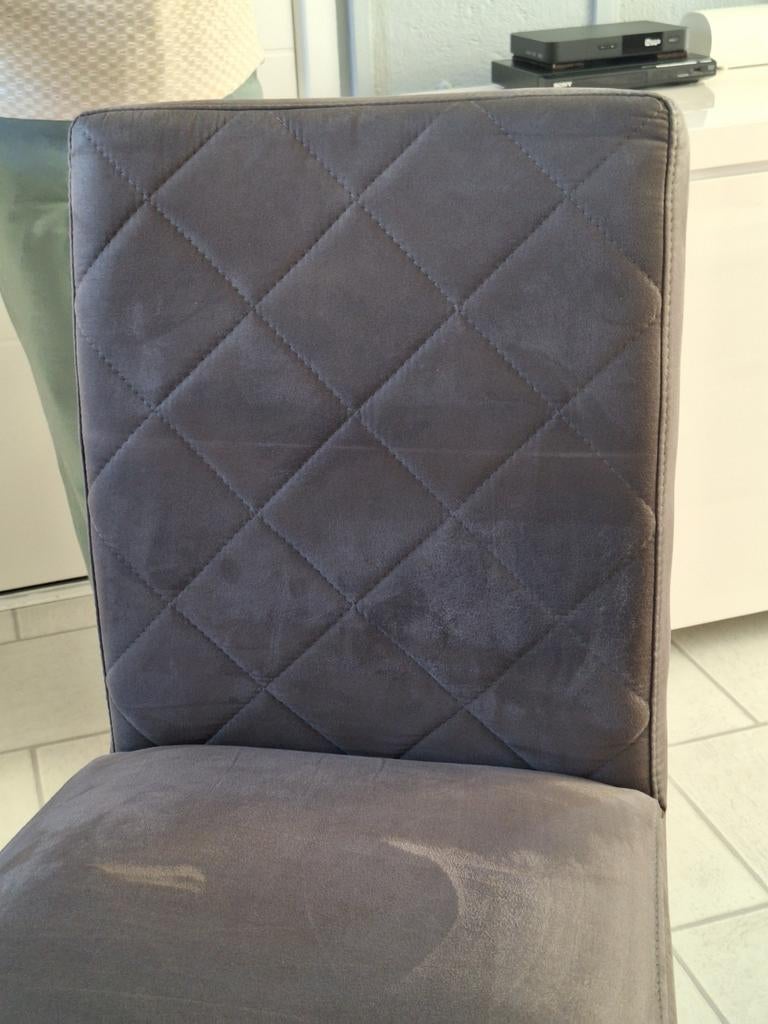 te koop 4 x eethoek stoelen van stof in goeden staat, Huis en Inrichting, Stoelen, Ophalen, Gebruikt, Bruin, Landelijk