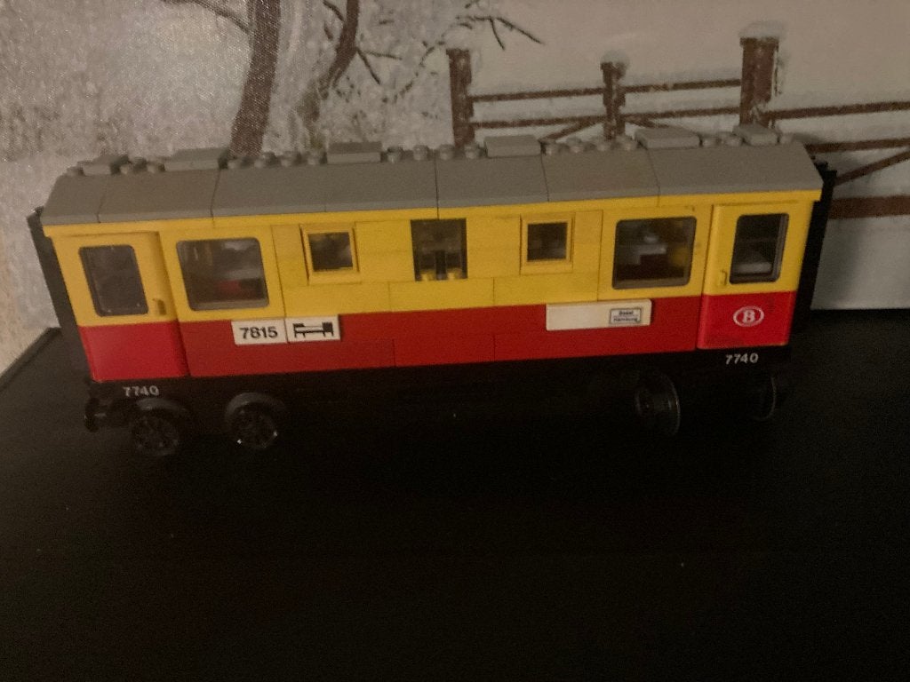 lego trein 12v 7815 slaapwagon  moc, Ophalen of Verzenden, Gebruikt, Lego