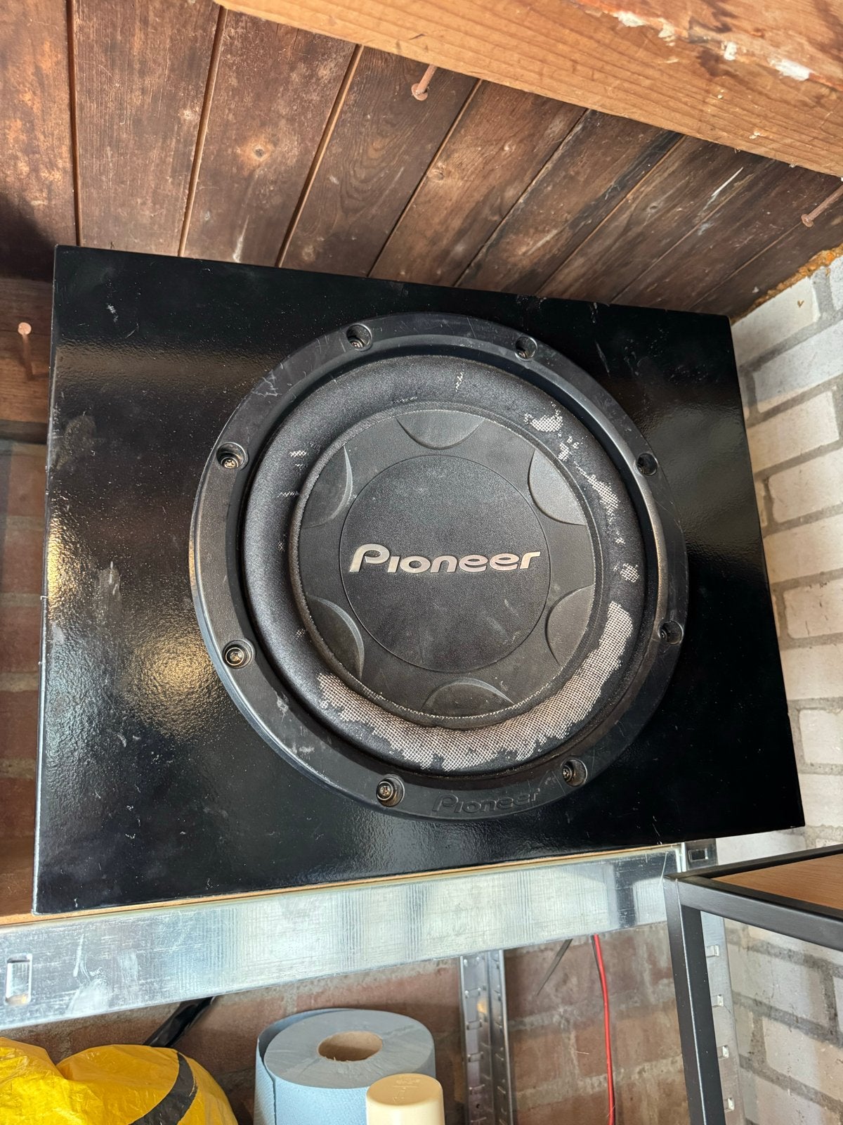 Pioneer Subwoofer 1000watt met JBL Versterker, Ophalen, Gebruikt, 120 watt of meer, Pioneer