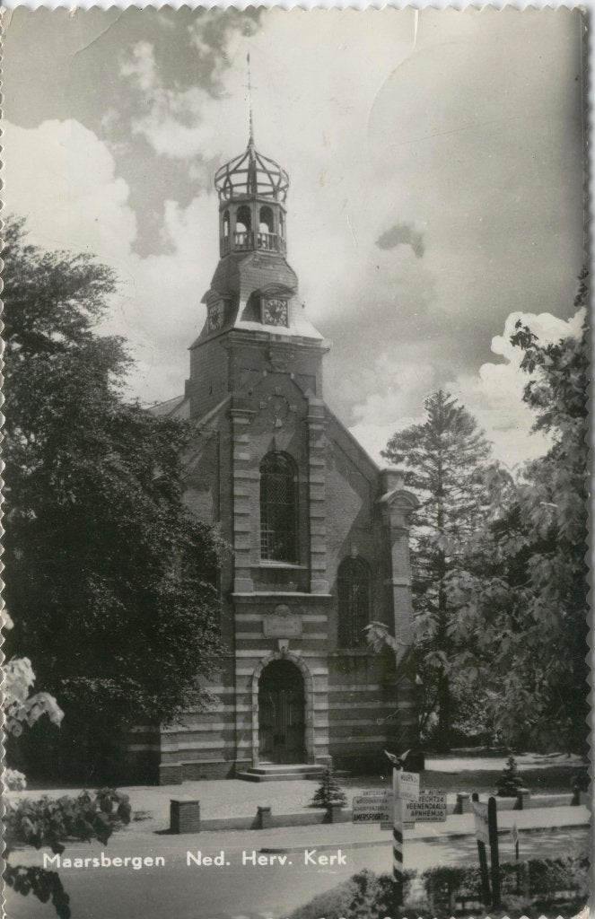 Maarsbergen Ned. Herv. Kerk, Verzenden, 1940 tot 1960, Gelopen, Utrecht