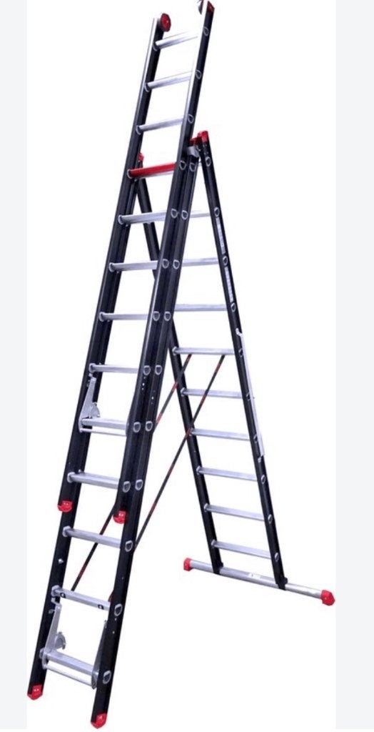 Altrex Mounter 3 x 12 reformladder., Doe-het-zelf en Verbouw, Ophalen, Zo goed als nieuw, Ladder, Opvouwbaar of Inschuifbaar