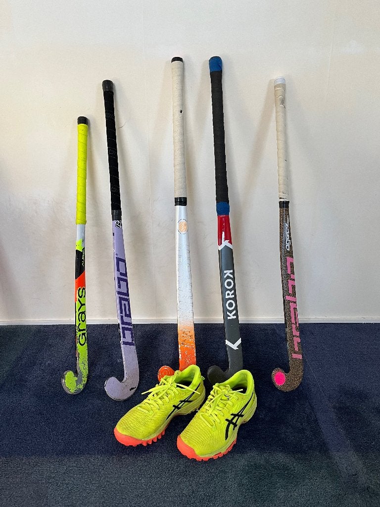 Hockey set inclusief sticks en veld schoenen maat 38, Ophalen, Gebruikt, Stick