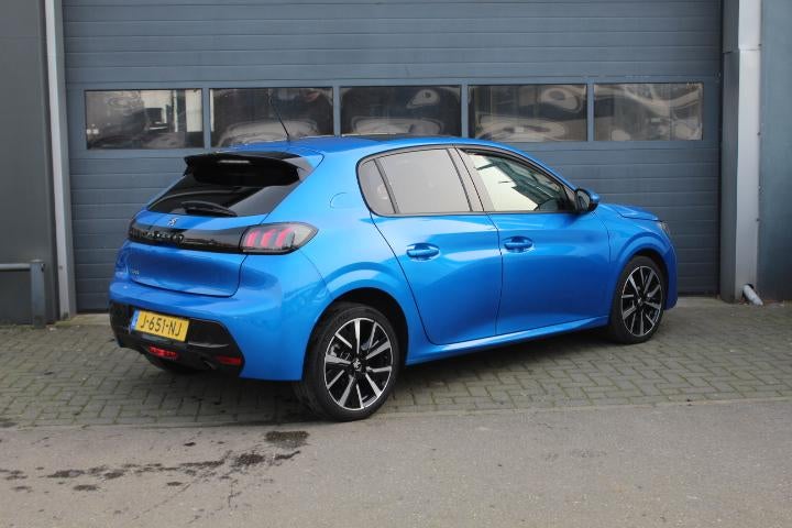 Peugeot 208 1.2T 101 PK Allure Pano-dak Half-Leder Climate C, Voorwielaandrijving, 101 pk, Gebruikt, Blauw
