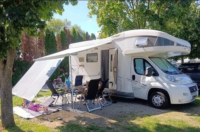 Fiat Karmann Ontario 670 Stapelbed Motorairco bj2010, Caravans en Kamperen, Campers, Ringverwarming, Fiat, 6 tot 7 meter, Particulier