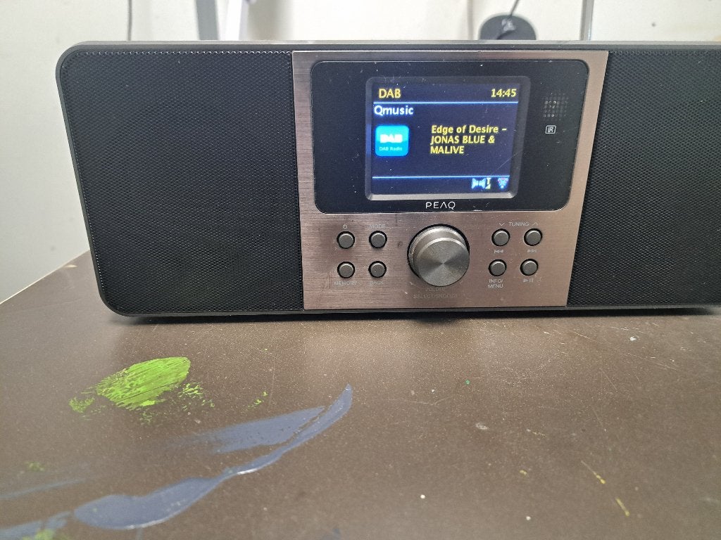 PEAQ PDR200BT DAB+ Radio met Bluetooth, Ophalen, Zo goed als nieuw, Radio