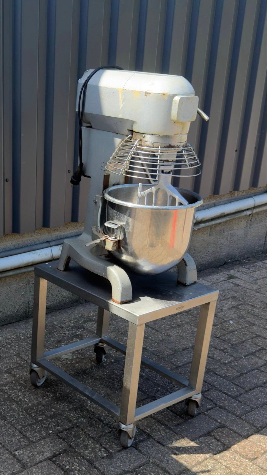 Professionele Deegmixer / Planeetmenger met RVS Kom, Ophalen, 4 liter of meer, Gebruikt, 3 snelheden of meer
