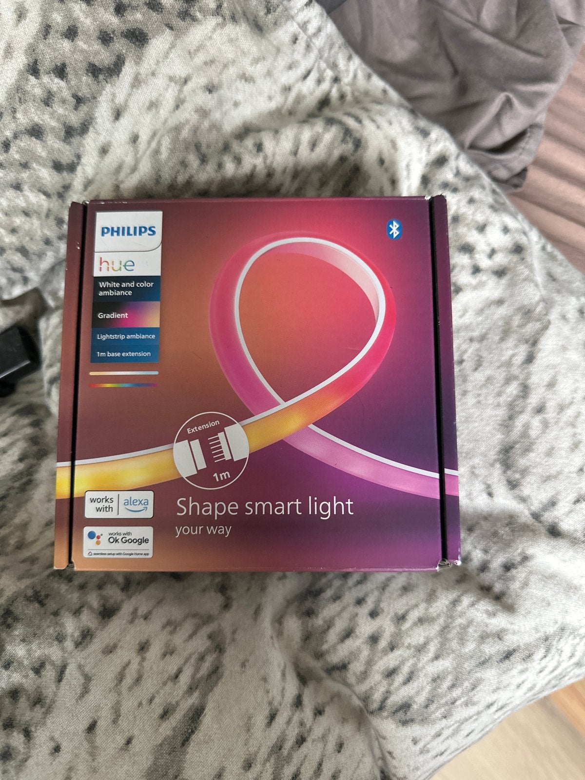 Philips Hue Gradient Lightstrip Ambiance 1m Extensie, Huis en Inrichting, Dimbaar, Ophalen, Nieuw, Philips Hue