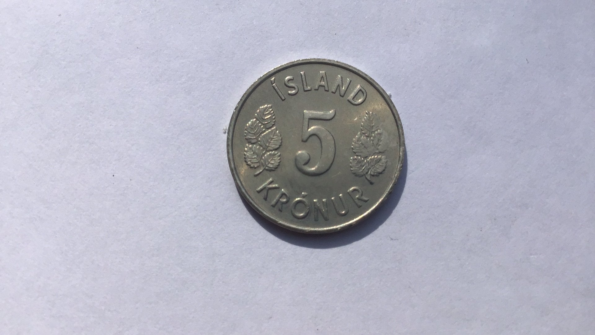 IJsland 5 kroner 1980., Ophalen of Verzenden, Overige landen