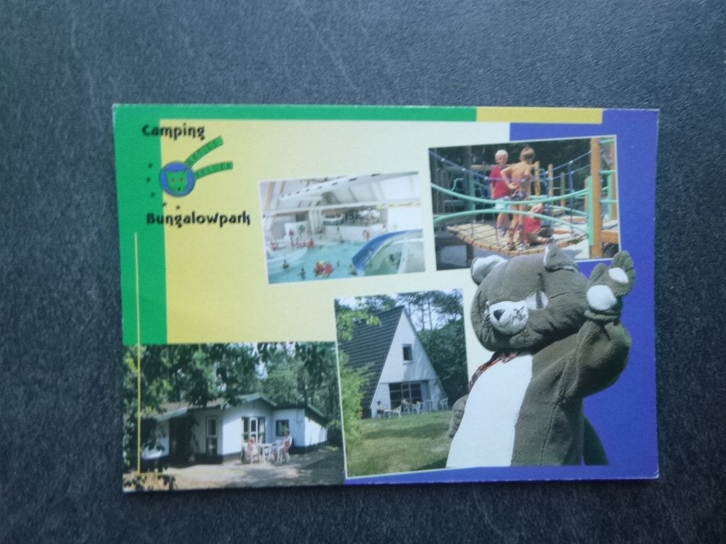 Oosterhout, camping de Katjeskelder huisje/zwembad, Verzenden, 1980 tot heden, Gelopen, Noord-Brabant