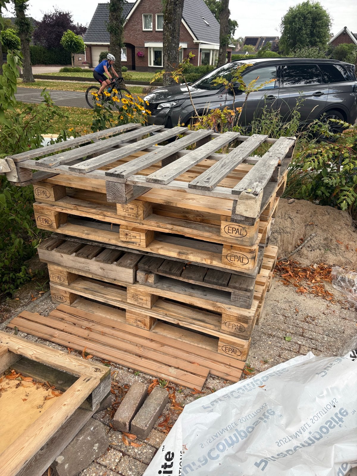 Gebruikte EPAL Pallets 5 stuks, Ophalen, Gebruikt, 50 mm of meer, Pallet
