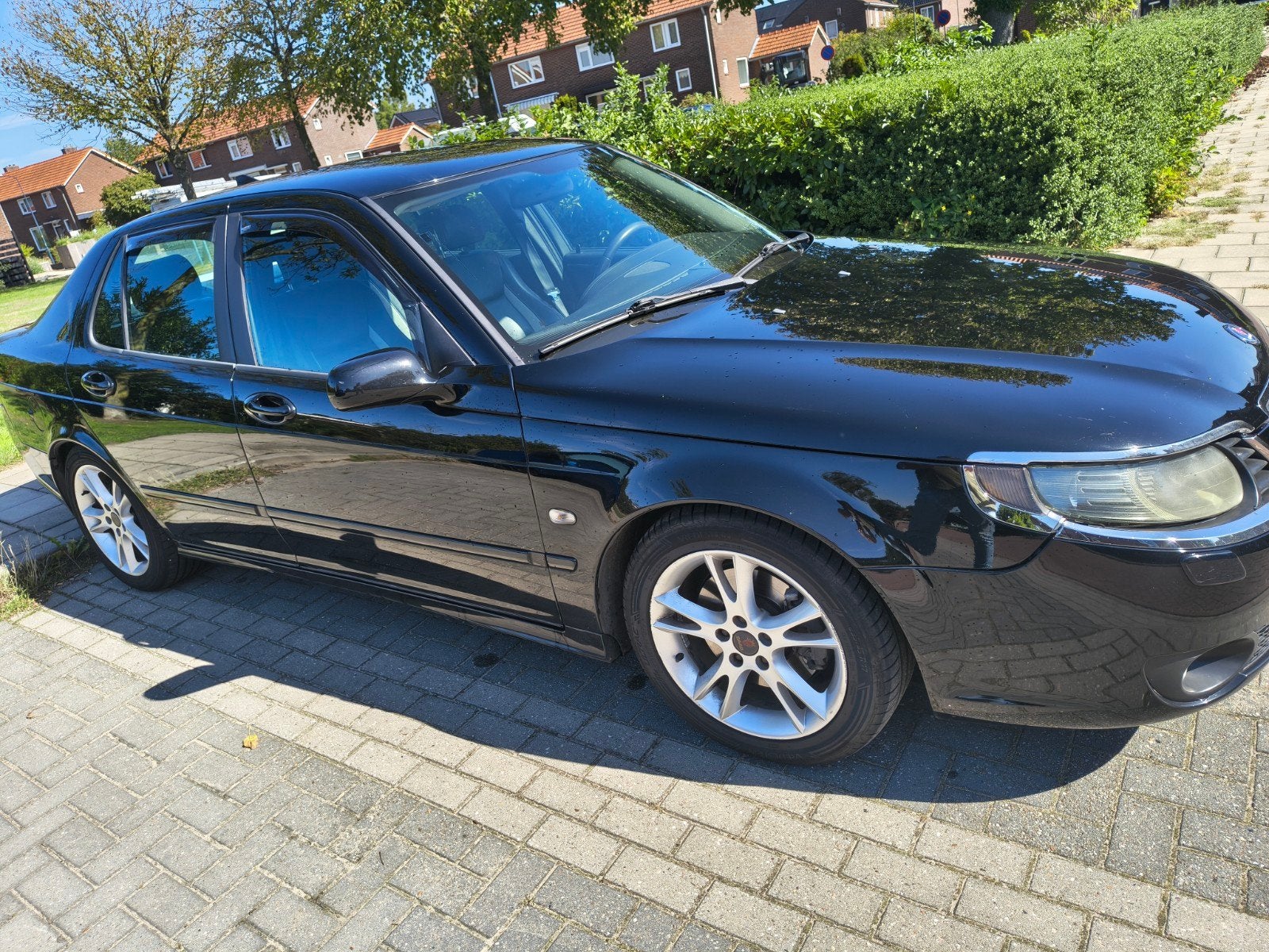 Saab 9-5 2.3 aero 310pk (zie tekst), Voorwielaandrijving, Dealer onderhouden, 1800 kg, Zwart