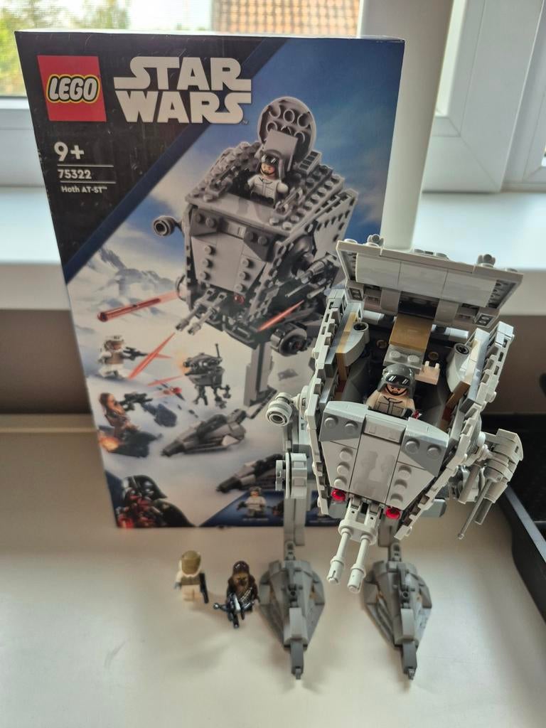 LEGO Star Wars Hoth AT-ST 75322 met minifiguren, Ophalen of Verzenden, Zo goed als nieuw, Overige merken