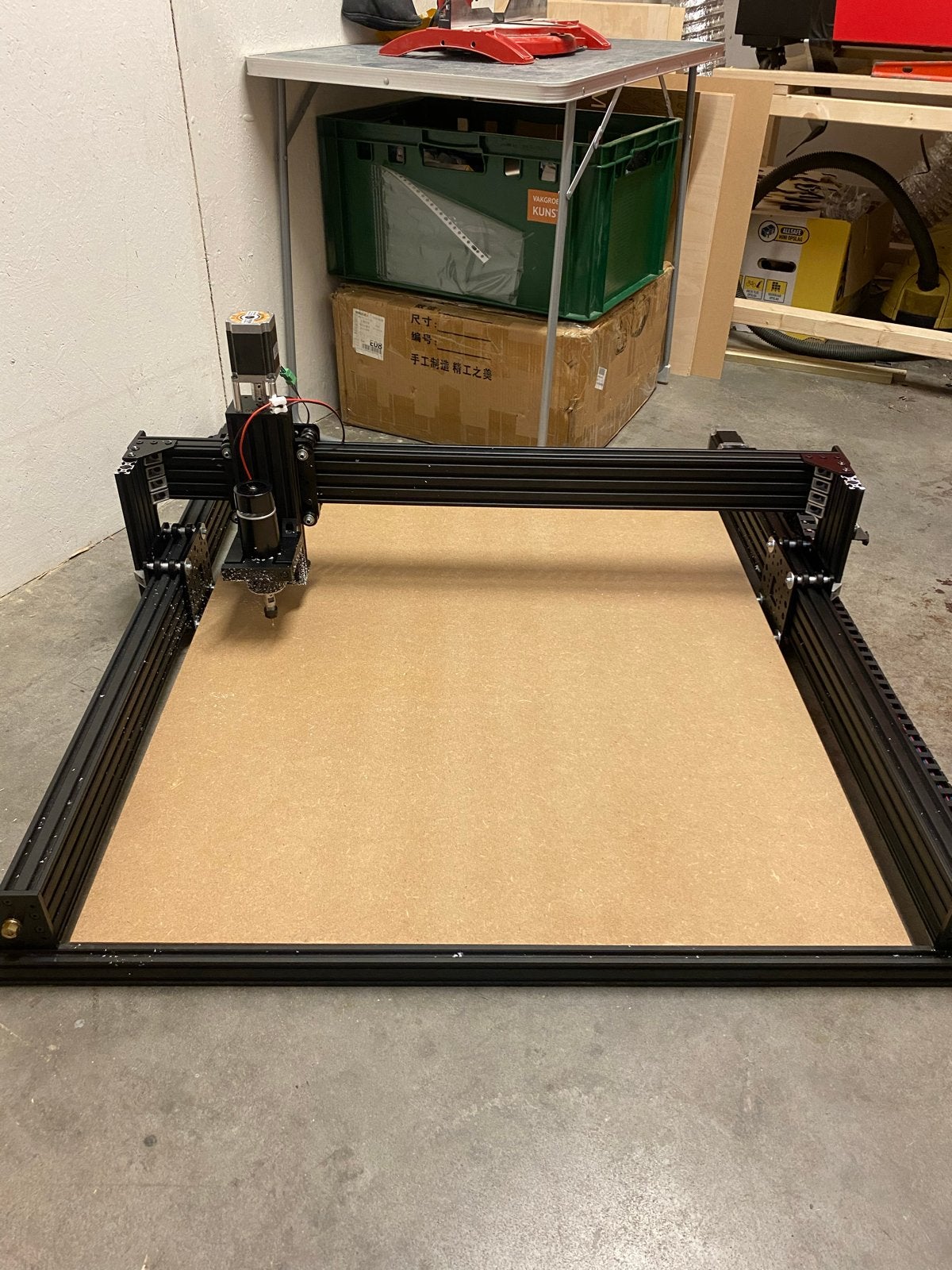 CNC frees 1010x1010 Openbuilds, Ophalen, Gebruikt, Elektrisch, Bovenfrees