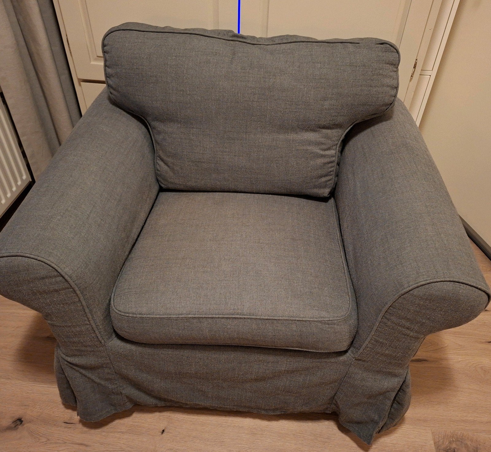 IKEA Ektorp Fauteuil - Comfortabele Grijze Stoel, Ophalen, Ikea Ektorp