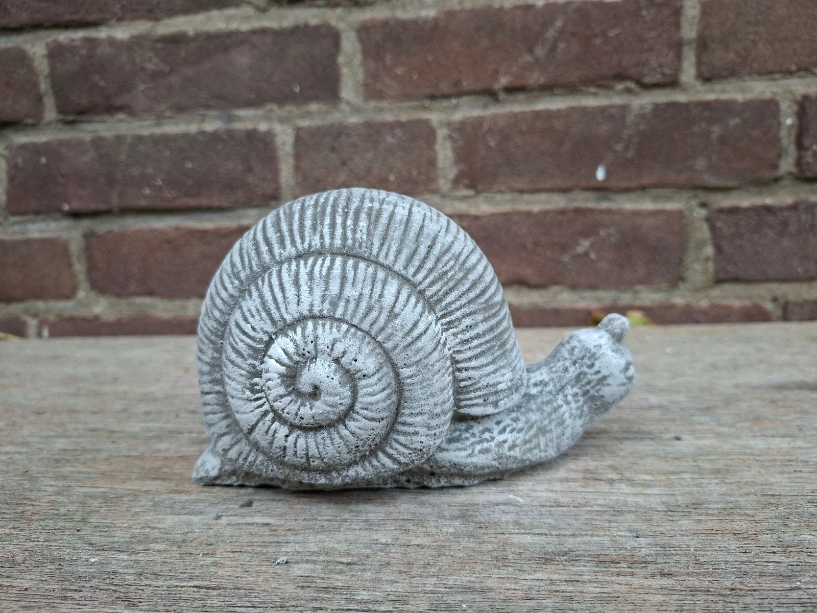 Slak betonnen beeld tuinbeeld beton beeldje slakje, Ophalen of Verzenden