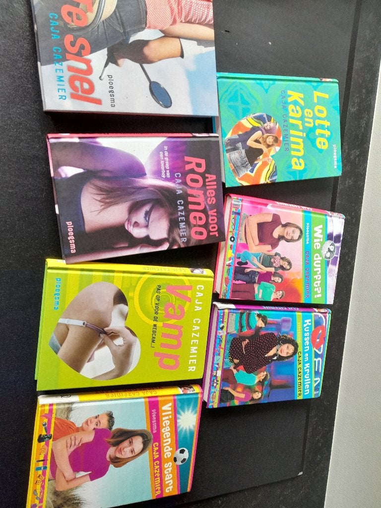 Set met 7 tienerboeken Caja Cazemier, Boeken, Kinderboeken | Jeugd | 13 jaar en ouder, Ophalen, Non-fictie, Caja Cazemier., Zo goed als nieuw