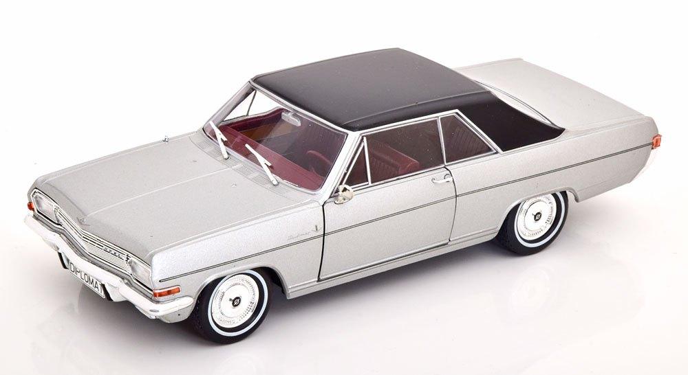 Opel Diplomat A V8 Coupe Zilver Whitebox 1:24, Hobby en Vrije tijd, Ophalen of Verzenden, Nieuw, Auto, Overige merken