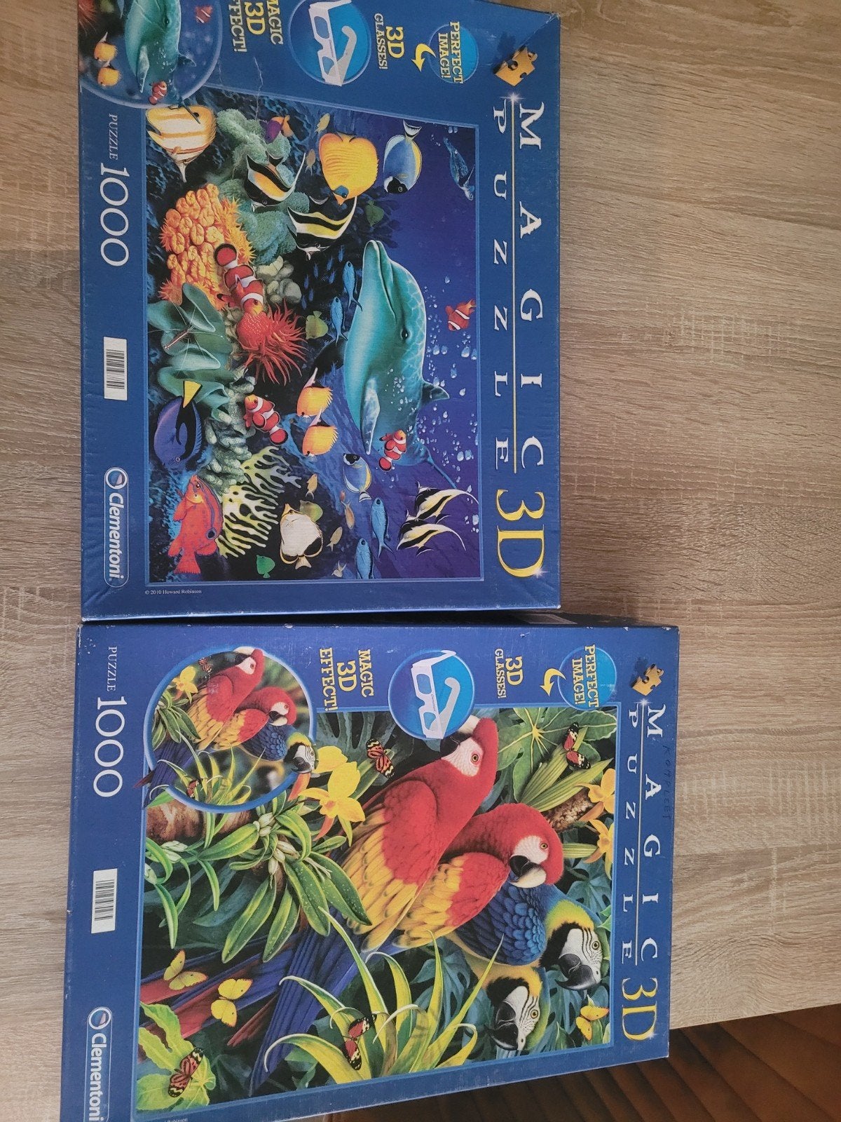 2x magische 3d puzzel 1000 stukjes, Ophalen of Verzenden, 500 t/m 1500 stukjes, Zo goed als nieuw, Rubik's of 3D-puzzel