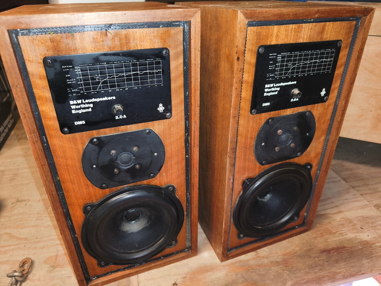 B&W DM5 Luidsprekers - Vintage Hifi Geluid, Ophalen, Gebruikt, 60 tot 120 watt, Bowers & Wilkins (B&W)