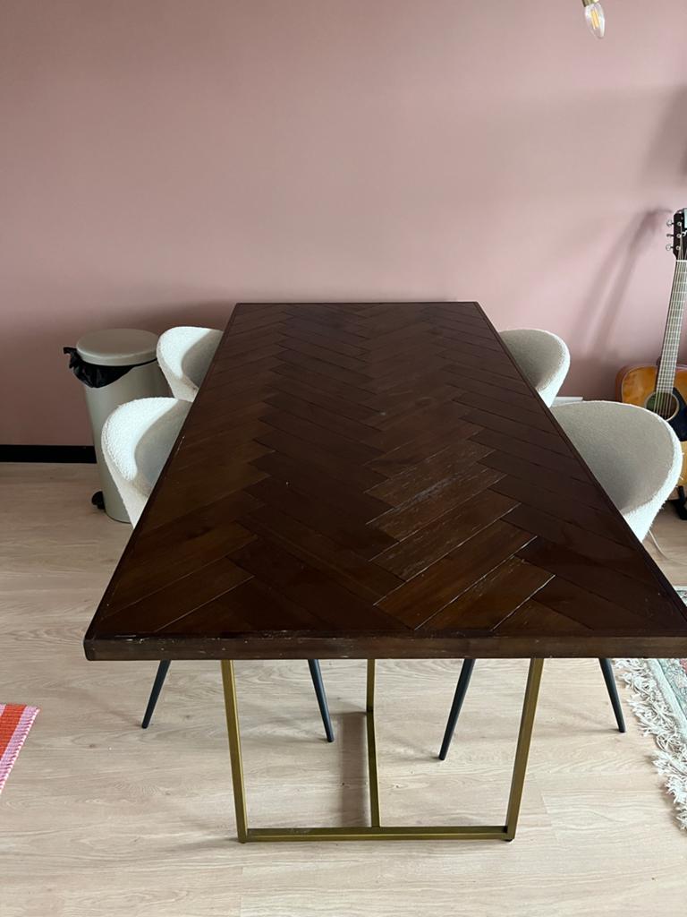 Dutchbone class eettafel, Gebruikt, 50 tot 100 cm, Vijf personen of meer, 150 tot 200 cm