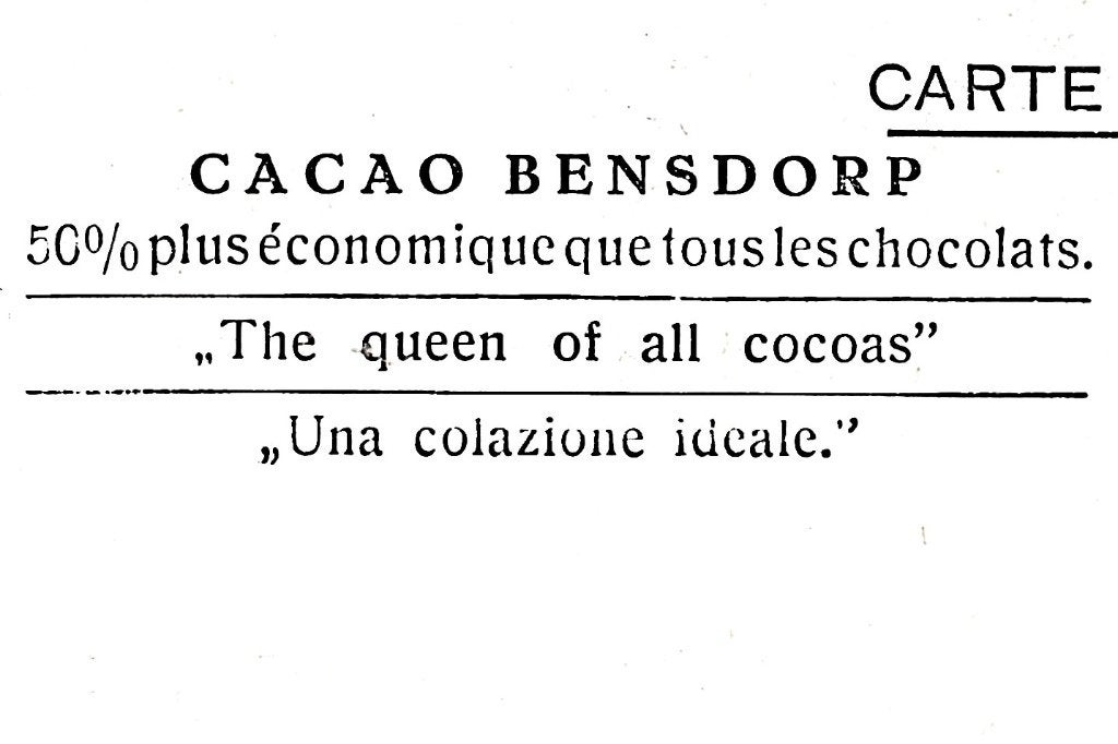 936225 Urk Klederdracht Jongens  Reclame Bensdorp cacao, Verzamelen, Ophalen of Verzenden, Voor 1920, Ongelopen, Flevoland