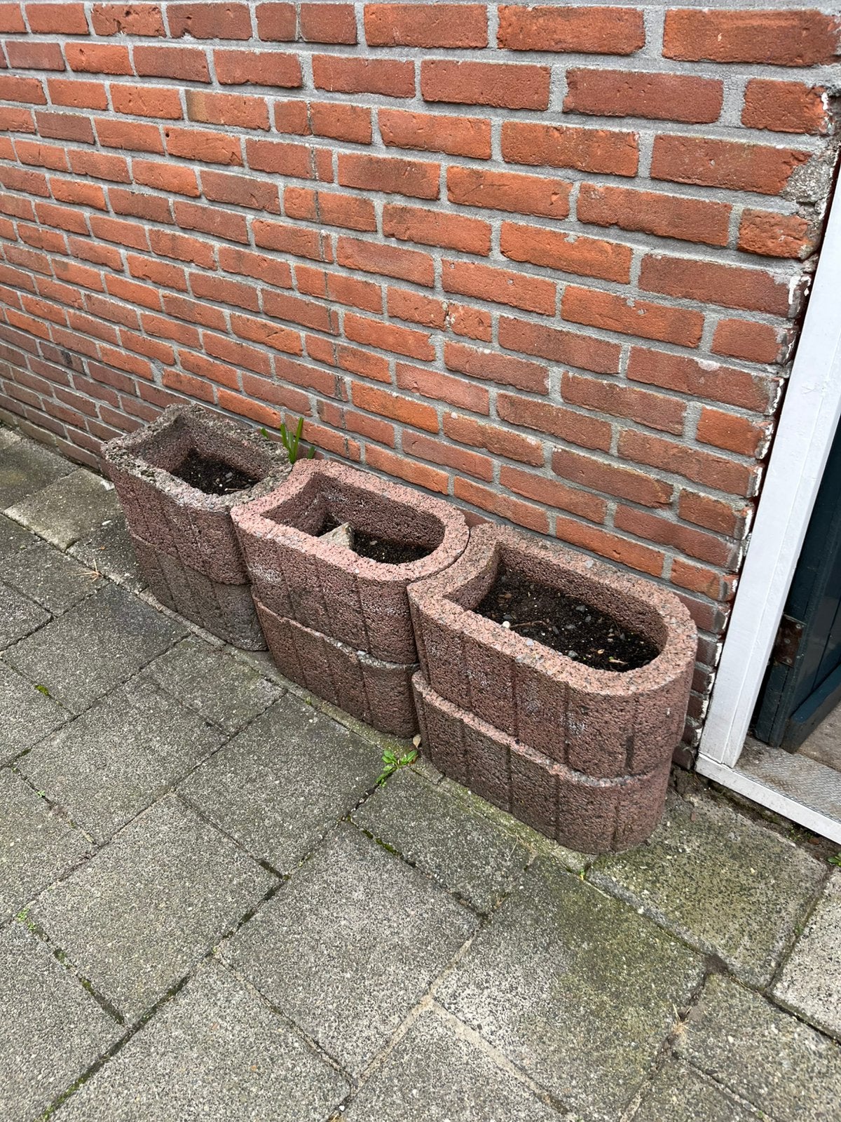 Gratis bloembakken, Tuin en Terras, Ophalen, Steen, Gebruikt, Minder dan 30 cm