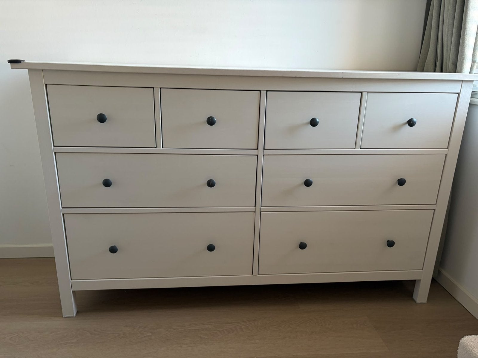 Commode Hemnes massief hout, Ophalen, Gebruikt, 5 laden of meer, Minder dan 100 cm