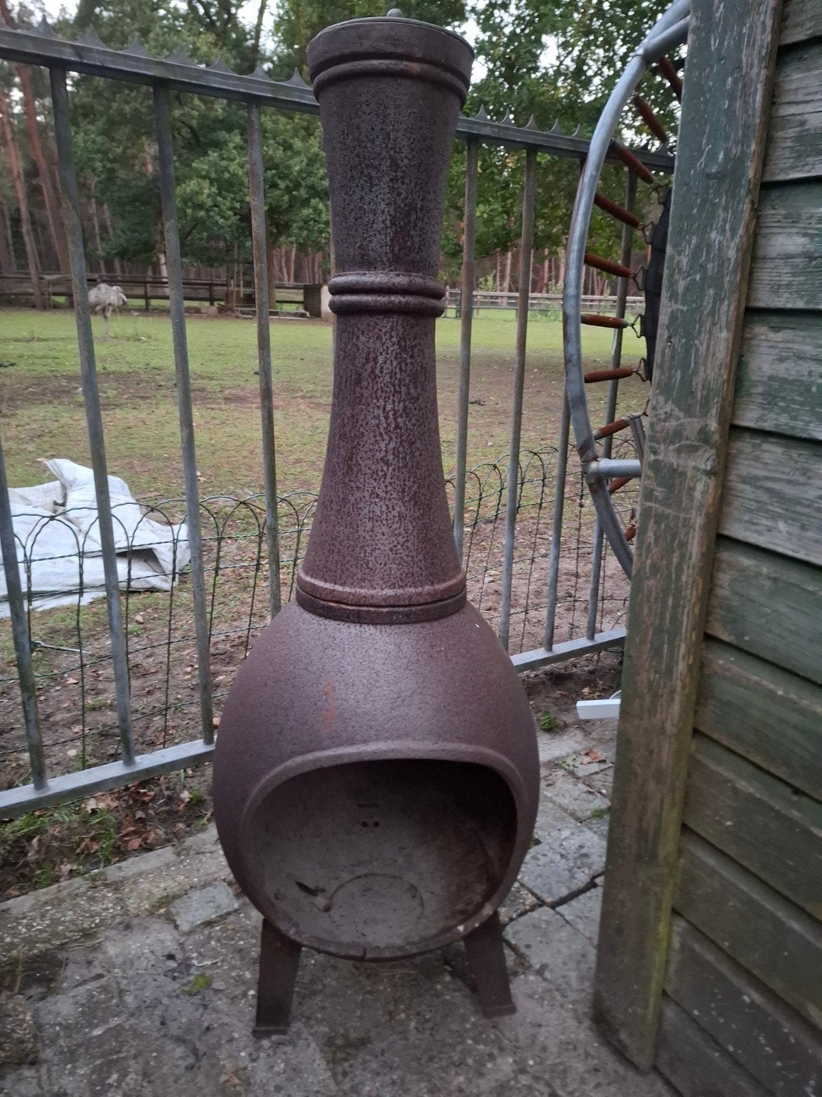 te koop buitenhaard terraskachel, Tuin en Terras, Ophalen, Gebruikt