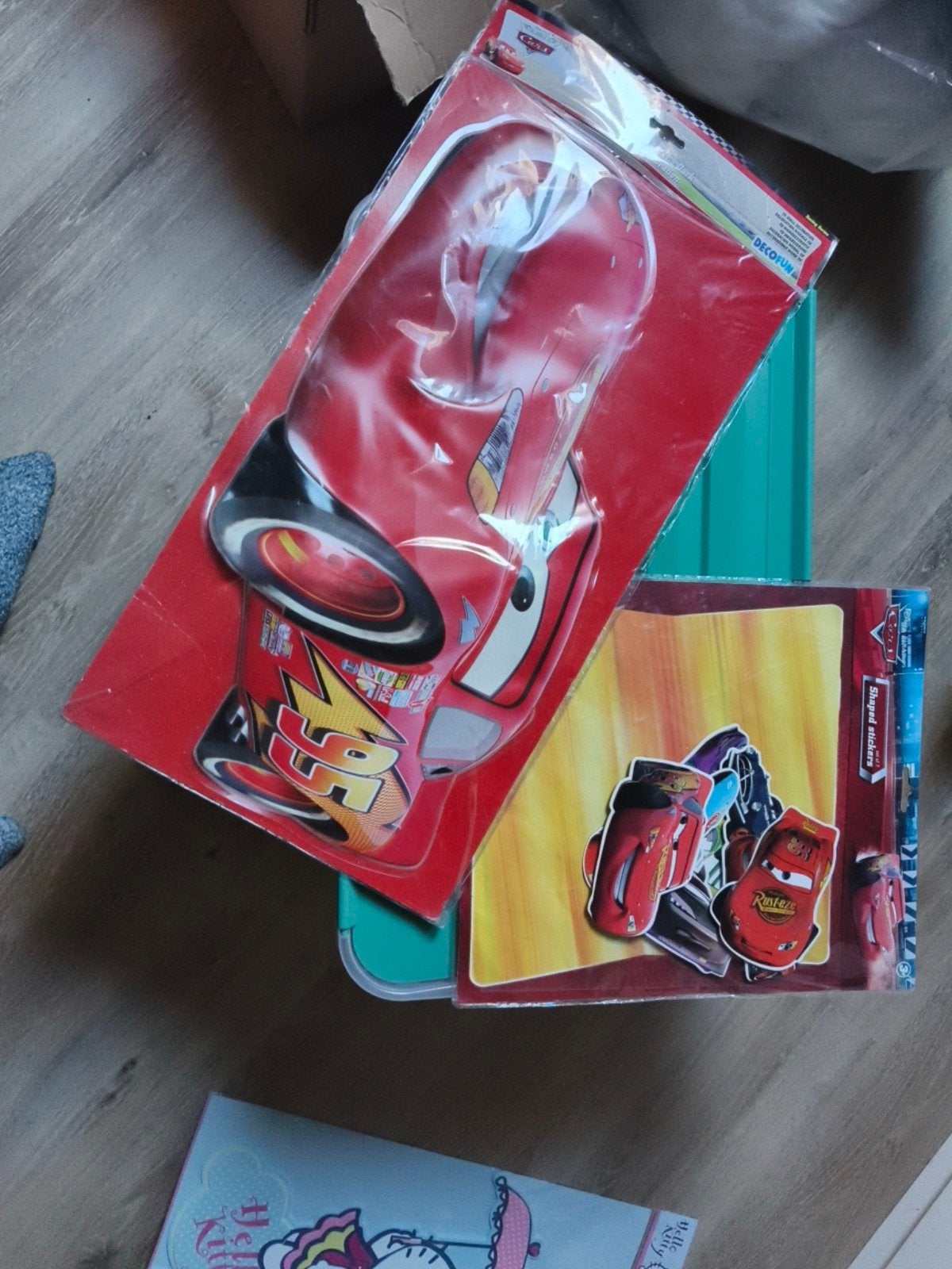 Disney Cars Bliksem McQueen muurdecoratie - 2x nieuw, Rood, Ophalen of Verzenden, Kunststof, Nieuw
