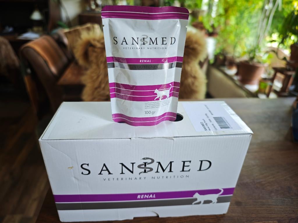 8 Zakjes Sanimed lever renal, Ophalen, Kat