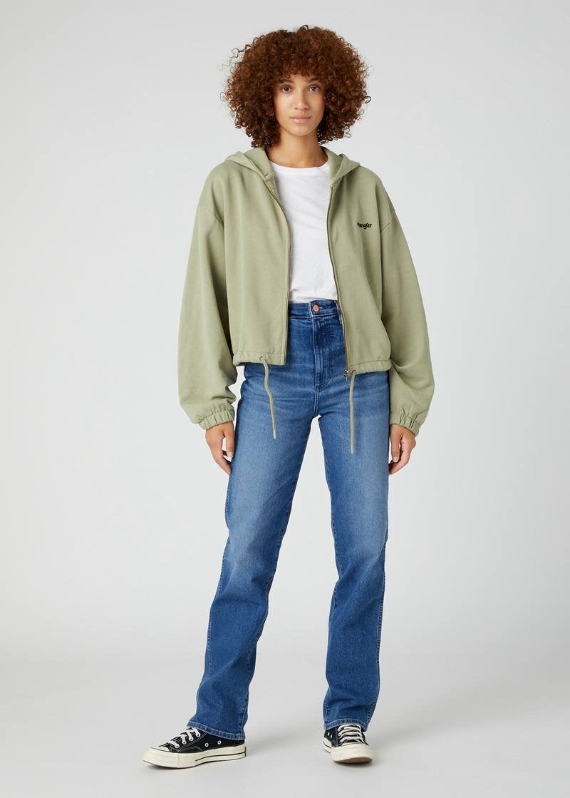 Wrangler Mom Straight Jeans W24 L32 - Nieuw, Ophalen of Verzenden, Nieuw, Blauw, W27 (confectie 34) of kleiner