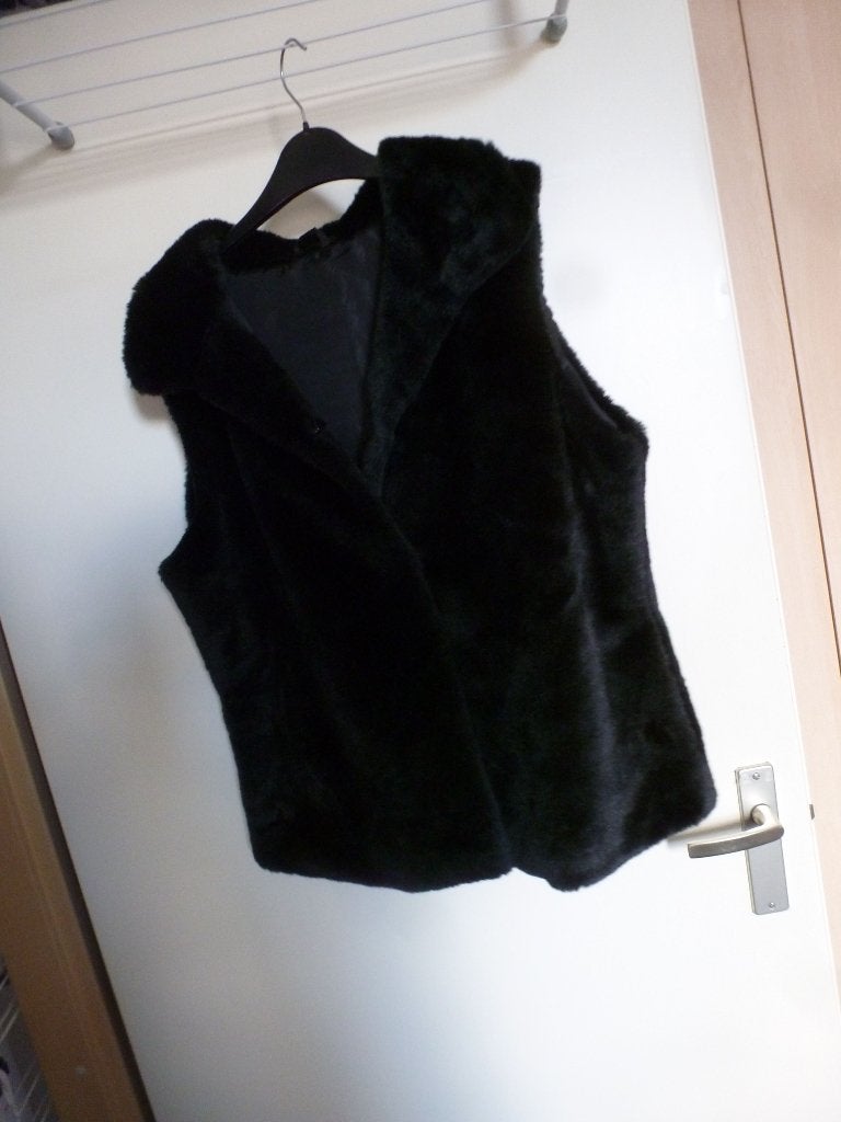 nieuw BODYWARMER zwart TEDDY 42 -GRATIS zend, Verzenden, Nieuw, Maat 42/44 (L), Zwart