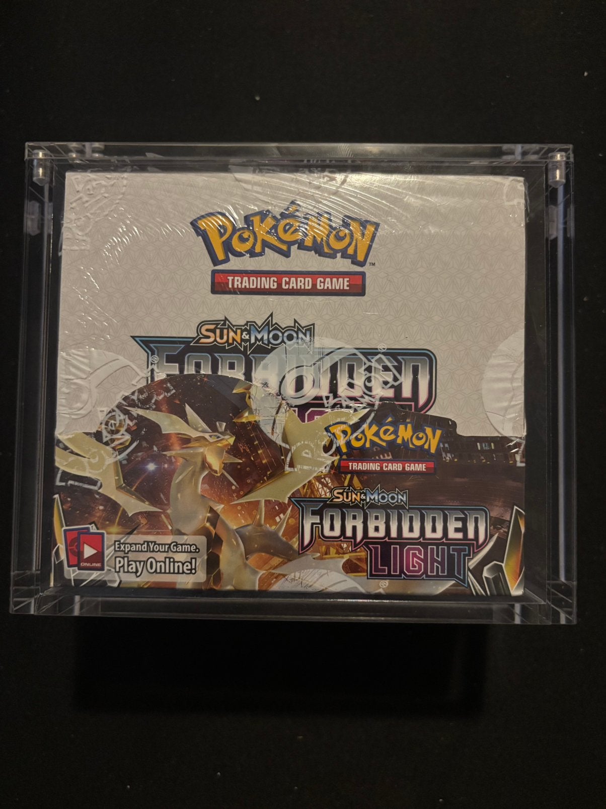 Pokémon Sun & Moon Forbidden Light Booster Box Sealed Acryl, Ophalen of Verzenden, Nieuw, Boosterbox