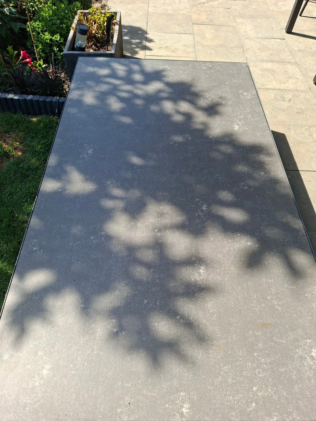 Grote rechthoekige salontafel voor buiten - 160x90x36 cm, Tuin en Terras, Ophalen, Gebruikt, Rechthoekig, Metaal