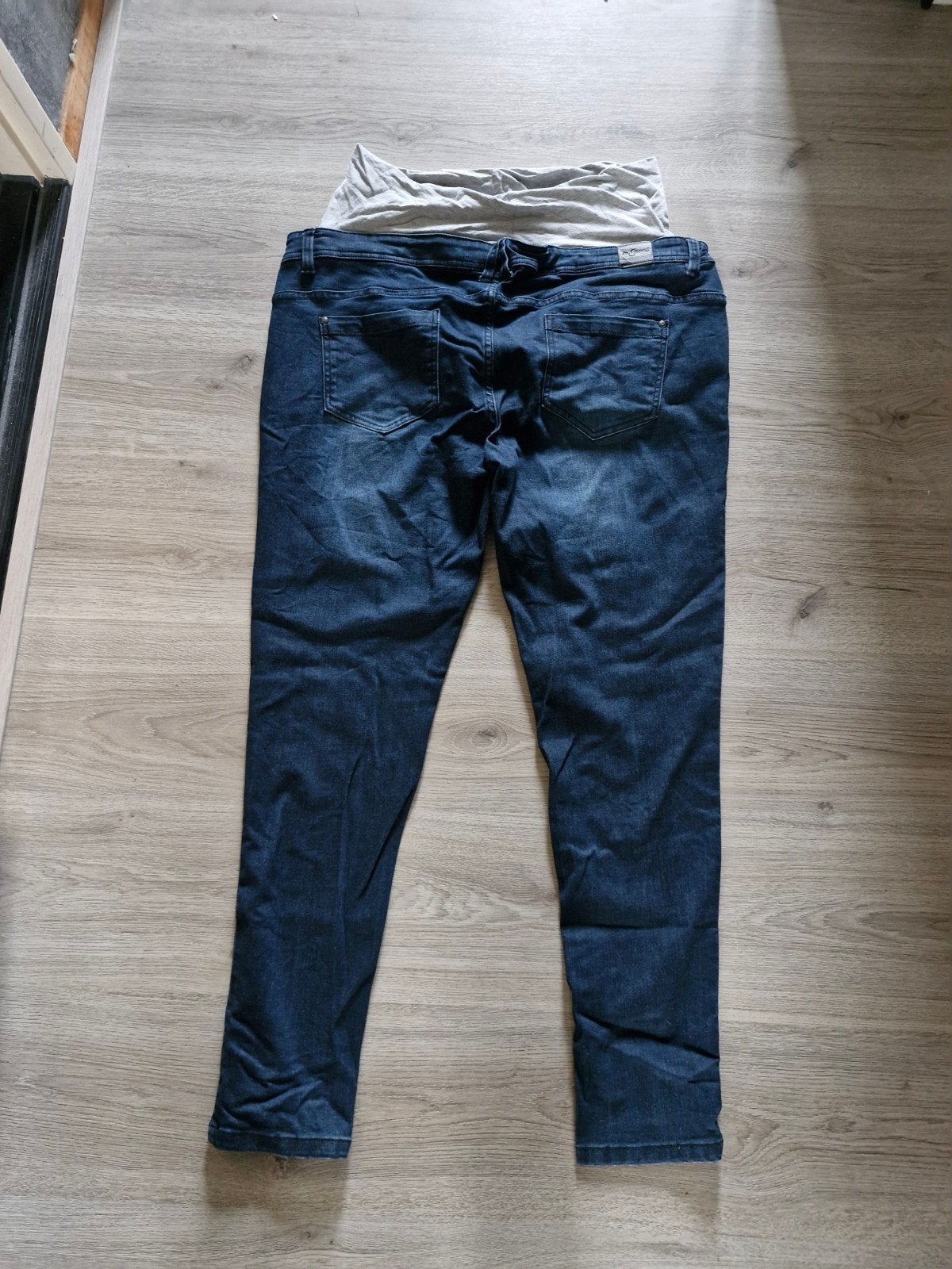 Blauwe zwangerschaps spijkerbroek maat w33, Maat 38/40 (M), Blauw, Onbekend, Nieuw