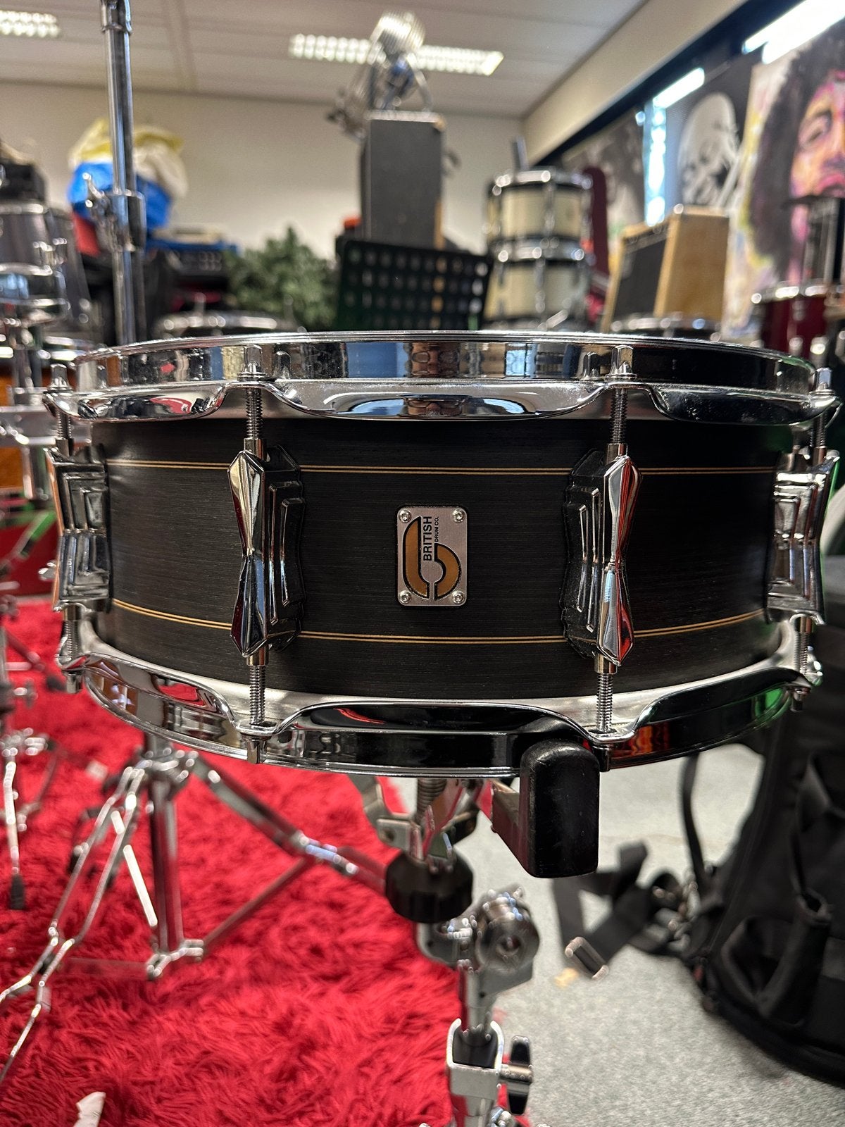British Drum Co. - Merlin 14x5,5 - Pearl picollo 13x3, Ophalen, Zo goed als nieuw, Overige merken