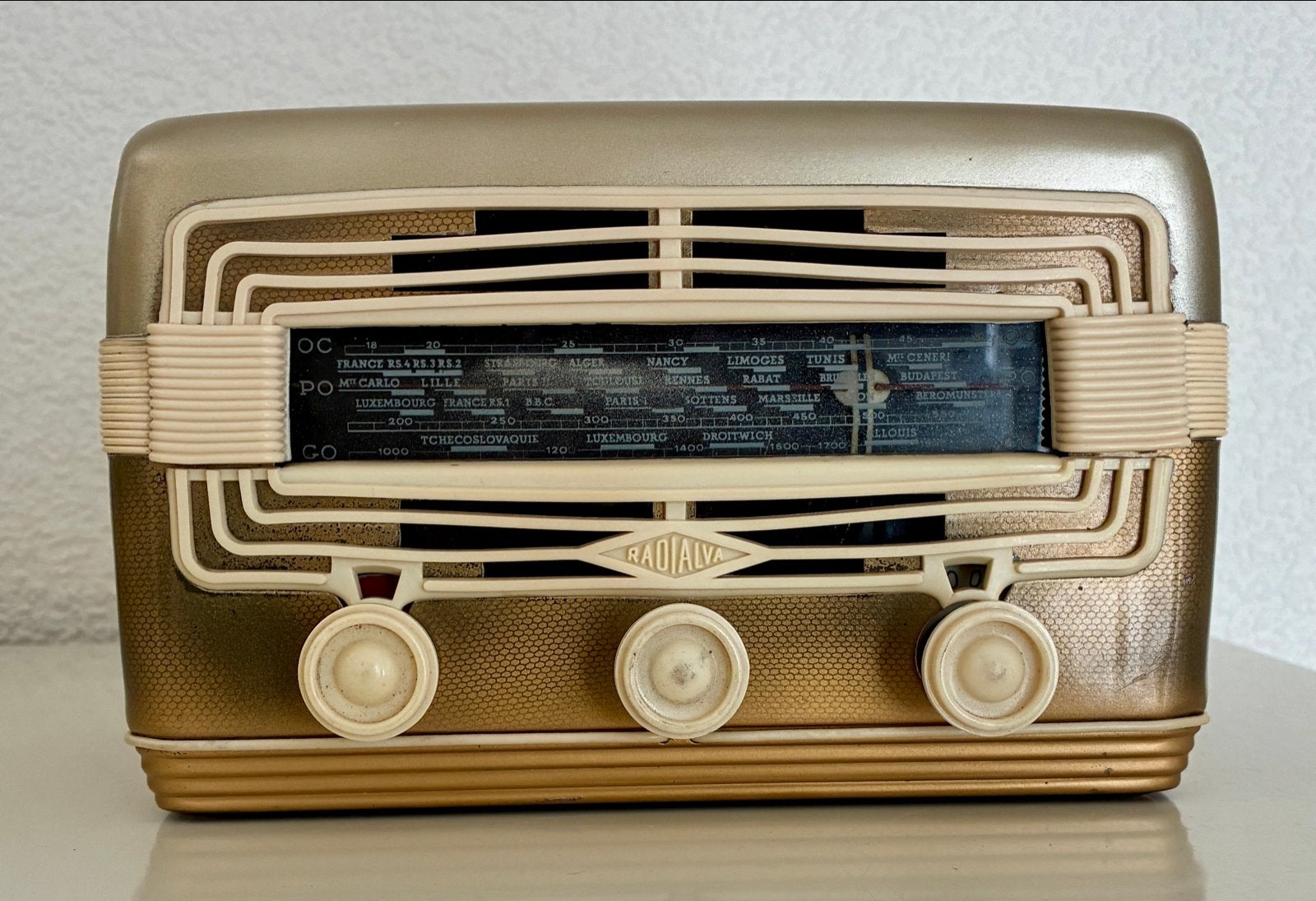 Vintage Radialva Radio - Jaren '50 Buizenradio, Ophalen of Verzenden