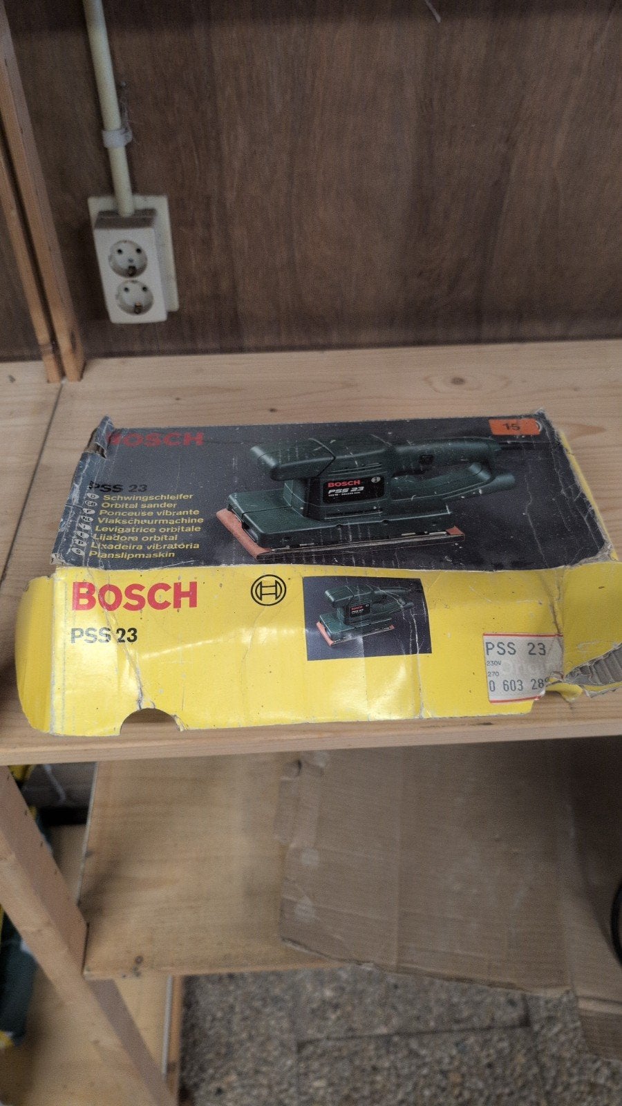 Bosch PSS 23 Vlakschuurmachine - Gebruikt, Ophalen of Verzenden, Gebruikt, Minder dan 600 watt, Vlakschuurmachine