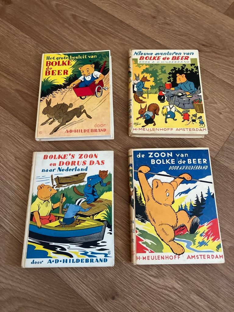 4 Bolke de Beer leesboeken - A.D. Hildebrand, Ophalen of Verzenden, Gelezen, Fictie algemeen